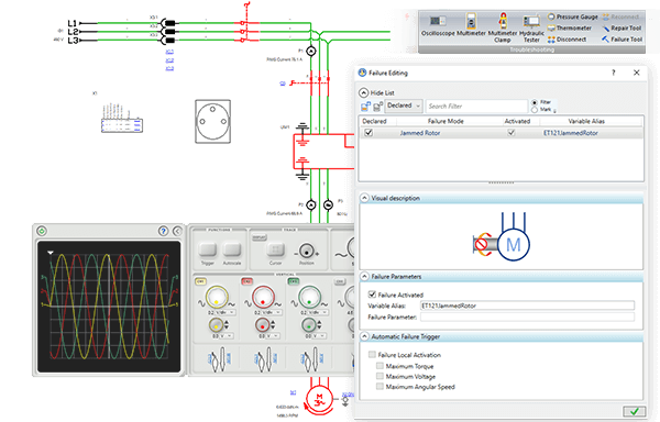 Maintenance troubleshooting and diagnostic with Automation Studio Professional Edition software