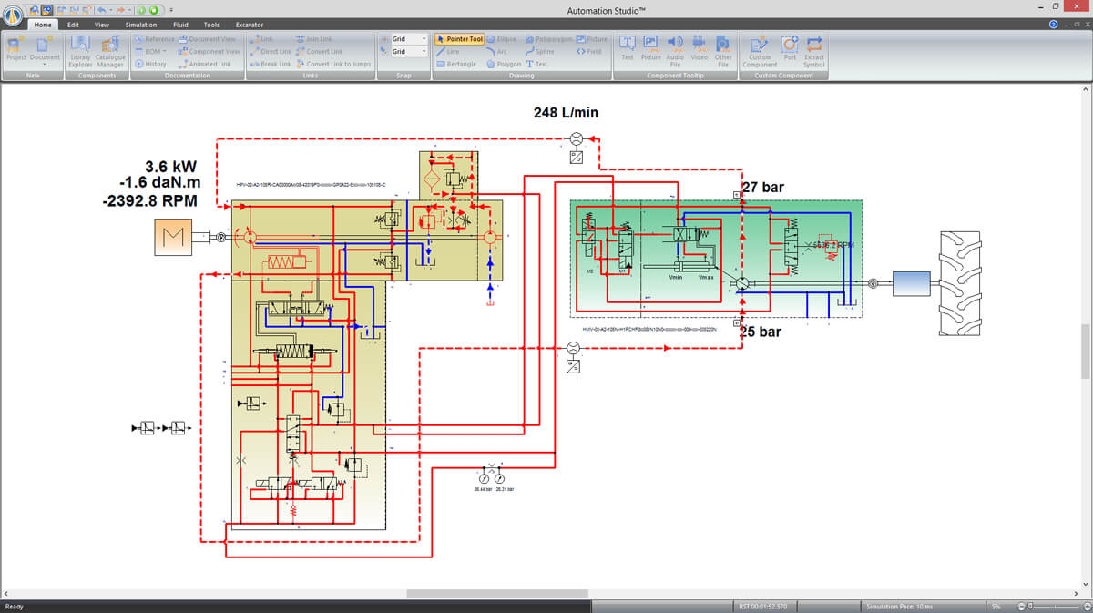 发密科Automation Studio于行走机械的液压回路