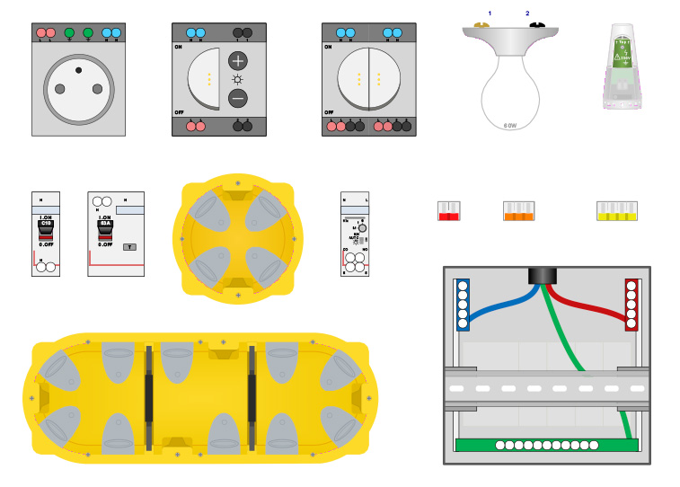 Nouvelle bibliothèque illustrée de composants électriques