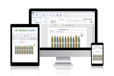 generación de reportes personalizados con Andon Studio