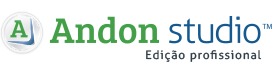 Logotipo da edição profissional do Andon Studio