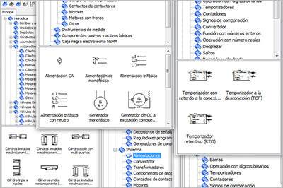 Explorateur de bibliothèques du logiciel Automation Studio