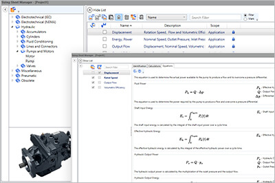 component sizing in Automation Studio Professional Edition software