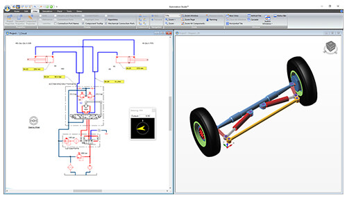 Automation Studio Professional technologies HMI control panels diagram simulation screen