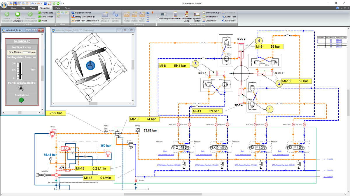 Моделирование гидравлических шлюзов для судостроения в программном обеспечении Automation Studio