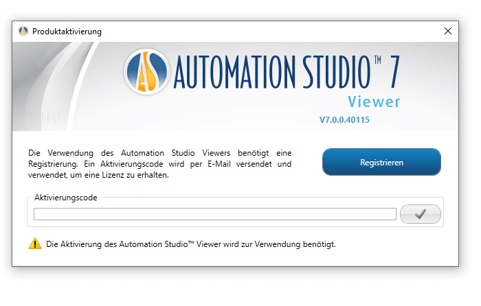 Installation der Automation Studio Viewer Edition