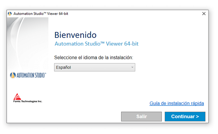 Instalación Automation Studio™ - Edición Visor
