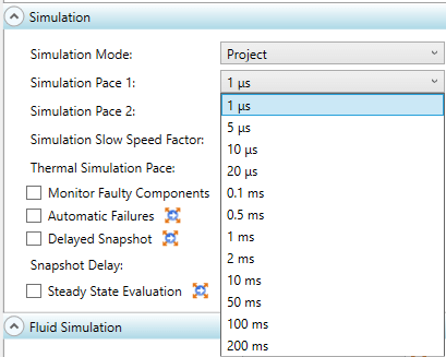 Niedrigeres Simulationstempo