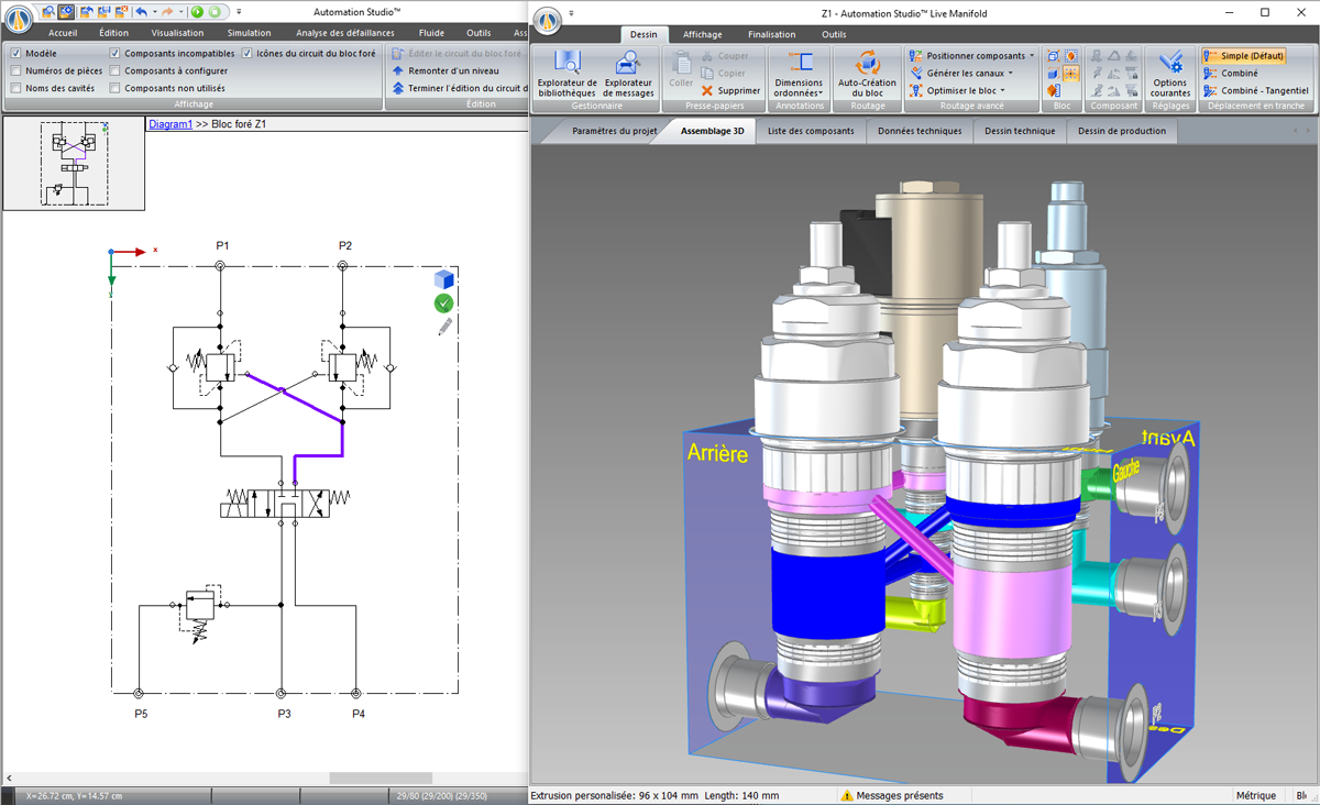 Atelier blocs forés hydrauliques