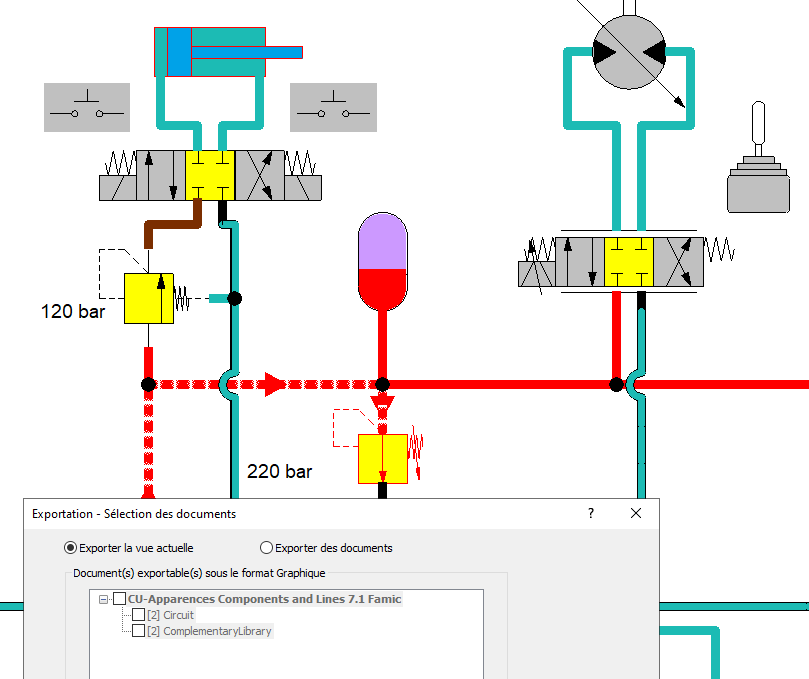 Exportation en mode Simulation